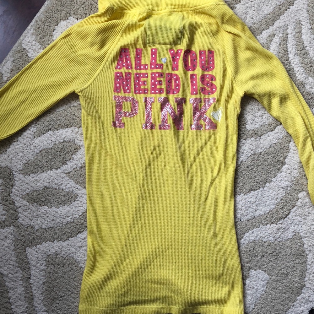 Victoria’s Secret Pink Henley with hood